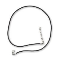 Шейный шнурок бархатный с замком черный