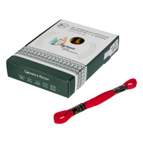 Нитки для вышивания "ПНК им. Кирова" мулине 100% мерсеризованный хлопок 8 м №5306 коричневый