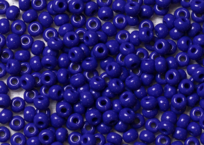 Бисер Чехия круглый 06/0 50 г 33060 непрозрачный синий с фиолетовым оттенком